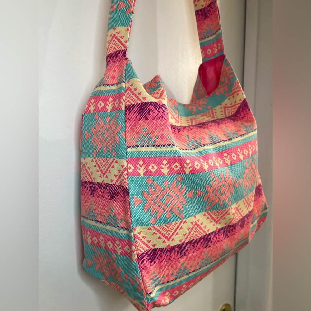Colorful Canvas Aztec Pattern Crossbody Shoulder Sling Bag